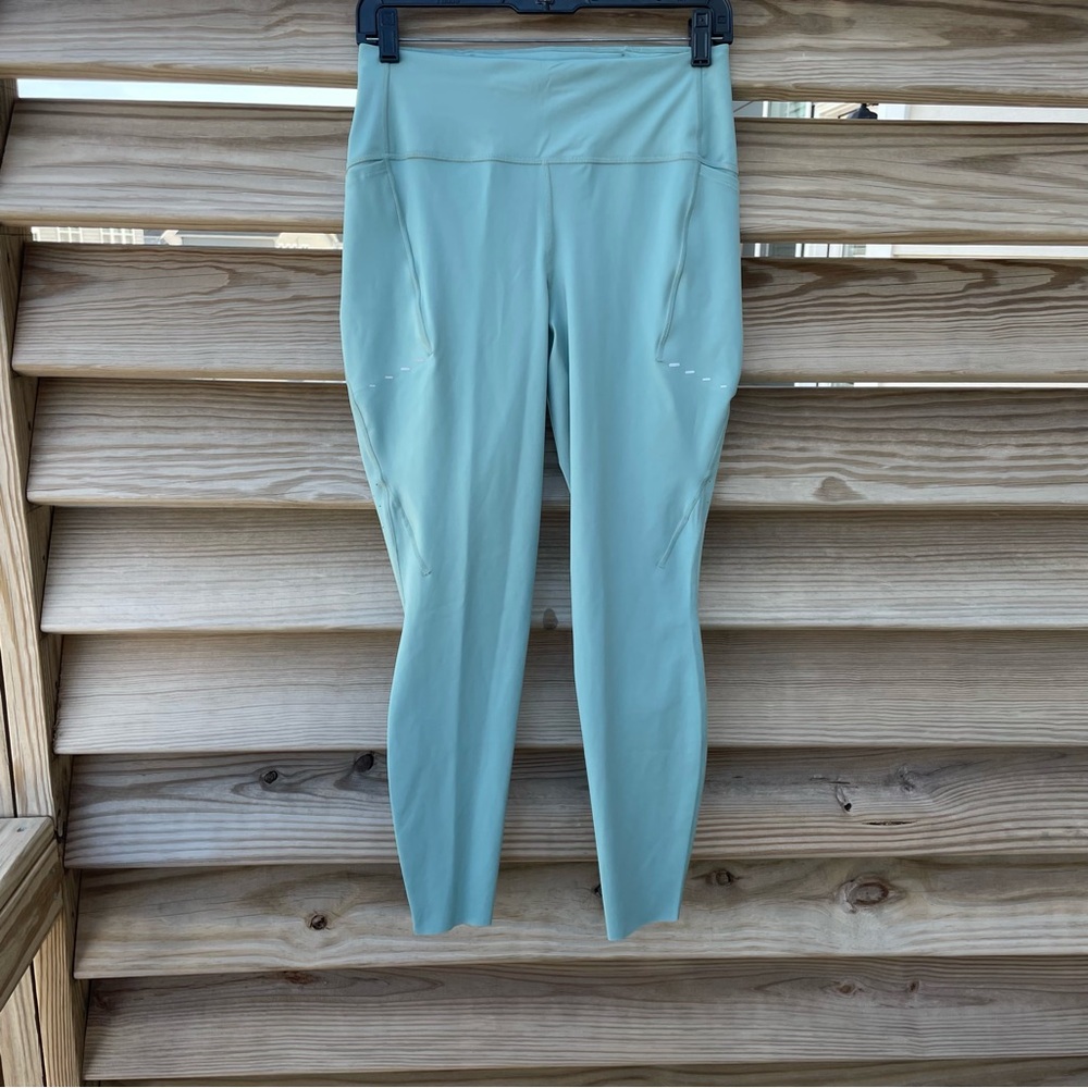 Nike Swift aqua marine High Rise 7/8 Running Leggings Women Medium NWT